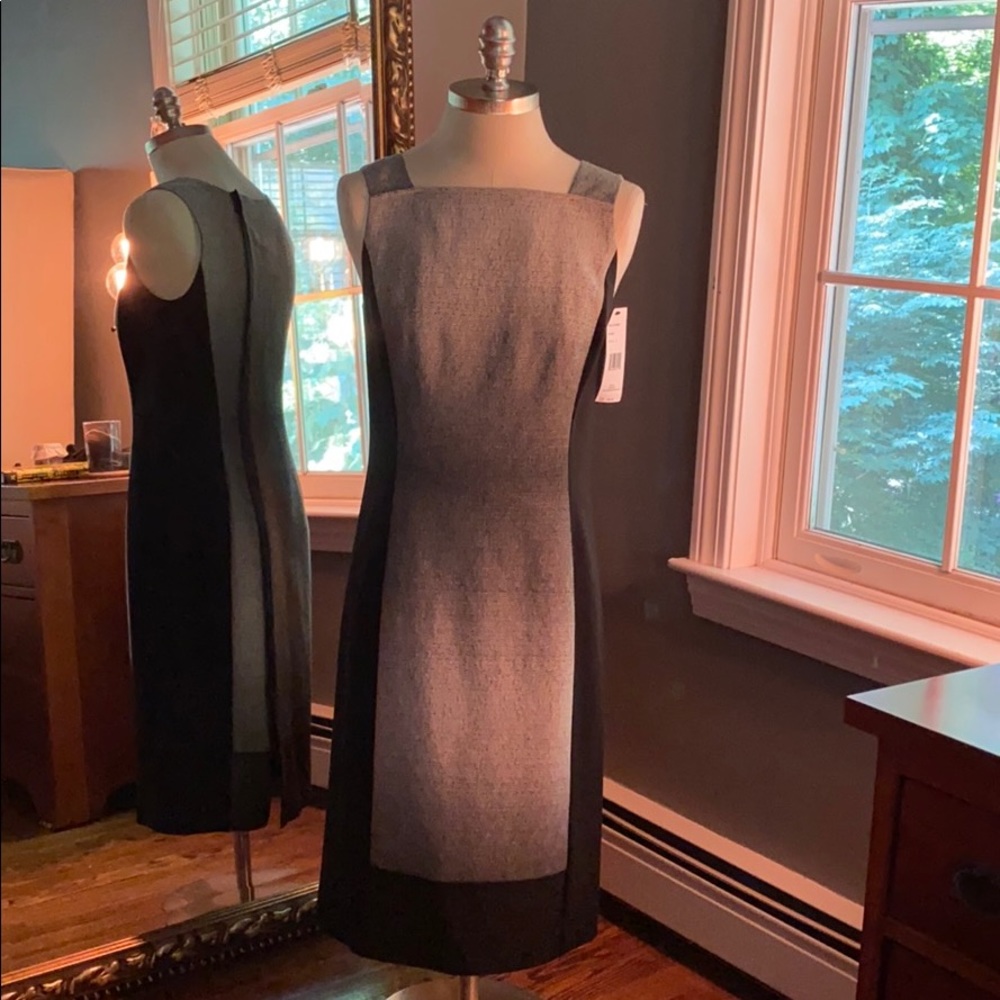 Lafayette 148 Sleeveless Mixed Media Dress, size 2 - Picture 1 of 7